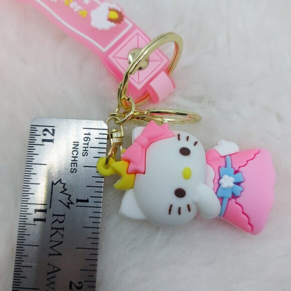 2/$25 Hello Kitty keychai wrist strap lanyard with "The sunshine Unicorn" - Picture 5 of 6